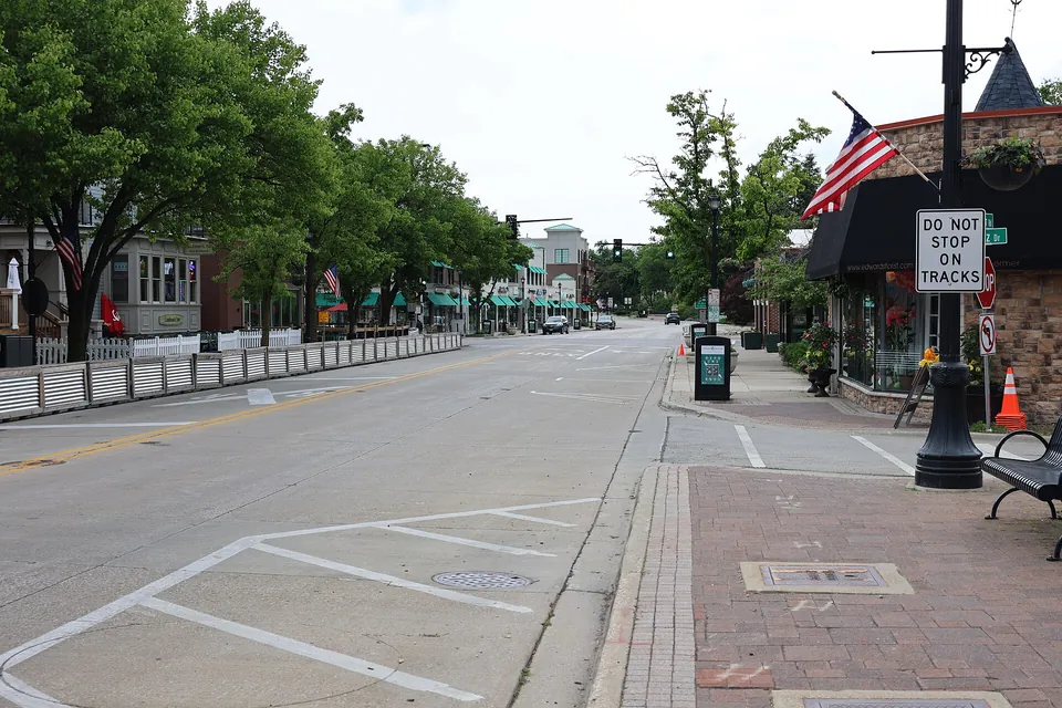Shermer Road in downtown Northbrook